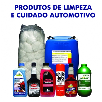 produtos de limpeza e cuidado automotivos;